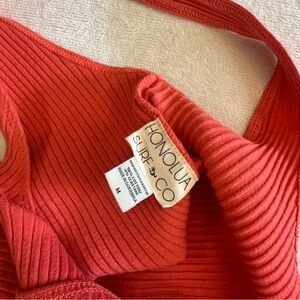 Honolua Surf Co. Red Ribbed Top